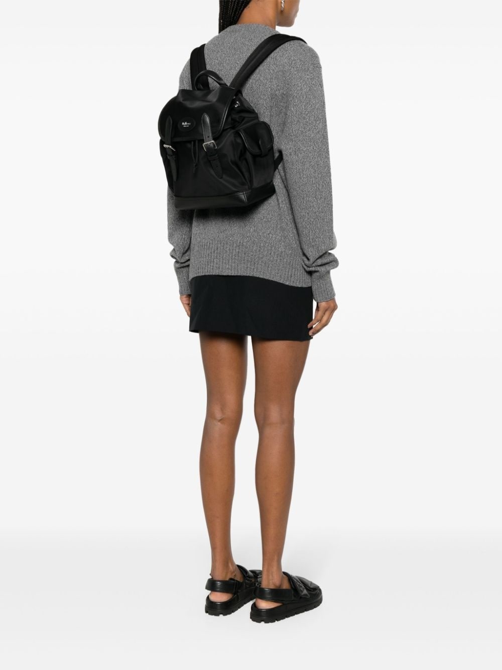logo-appliquÃ© buckle-fastening backpack - 2