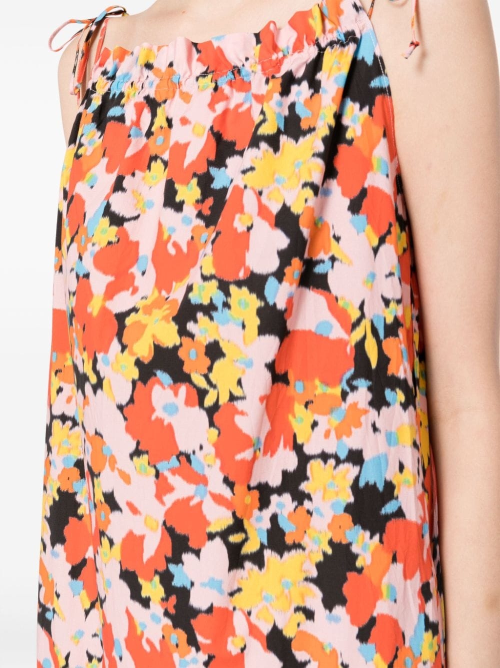 floral-print cotton dress - 5