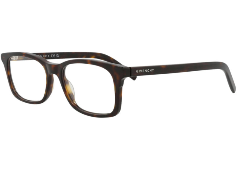 Givenchy Givenchy Square-Frame Acetate Optical Frames Havana Havana Transparent (GV50029I-52-052) outlook
