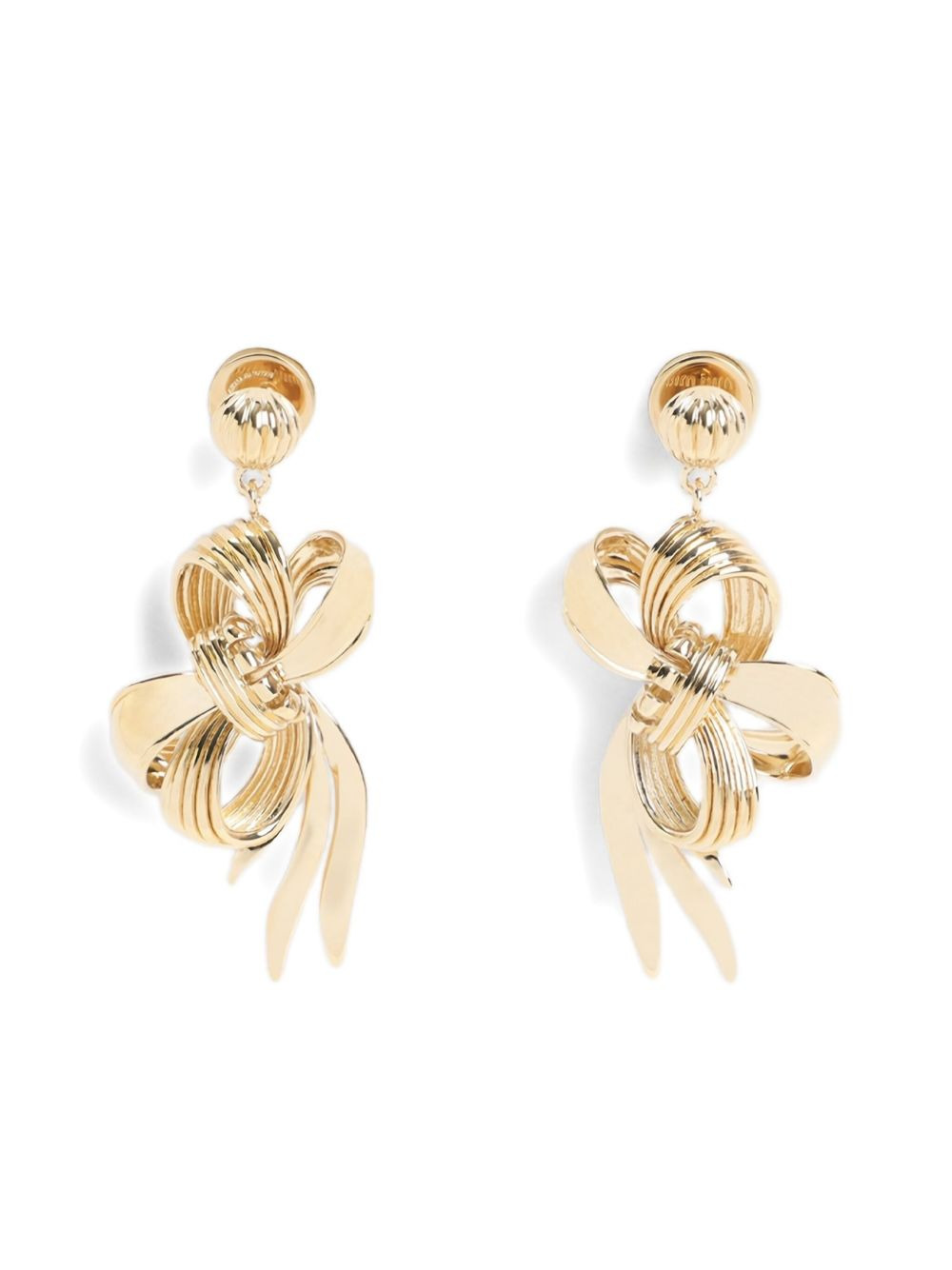 bow-shaped earrings - 2