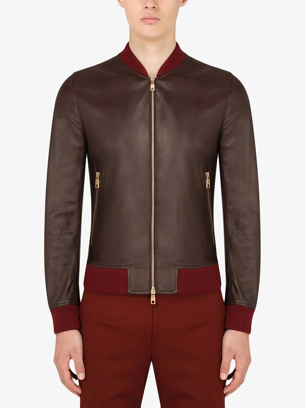 leather bomber jacket - 3