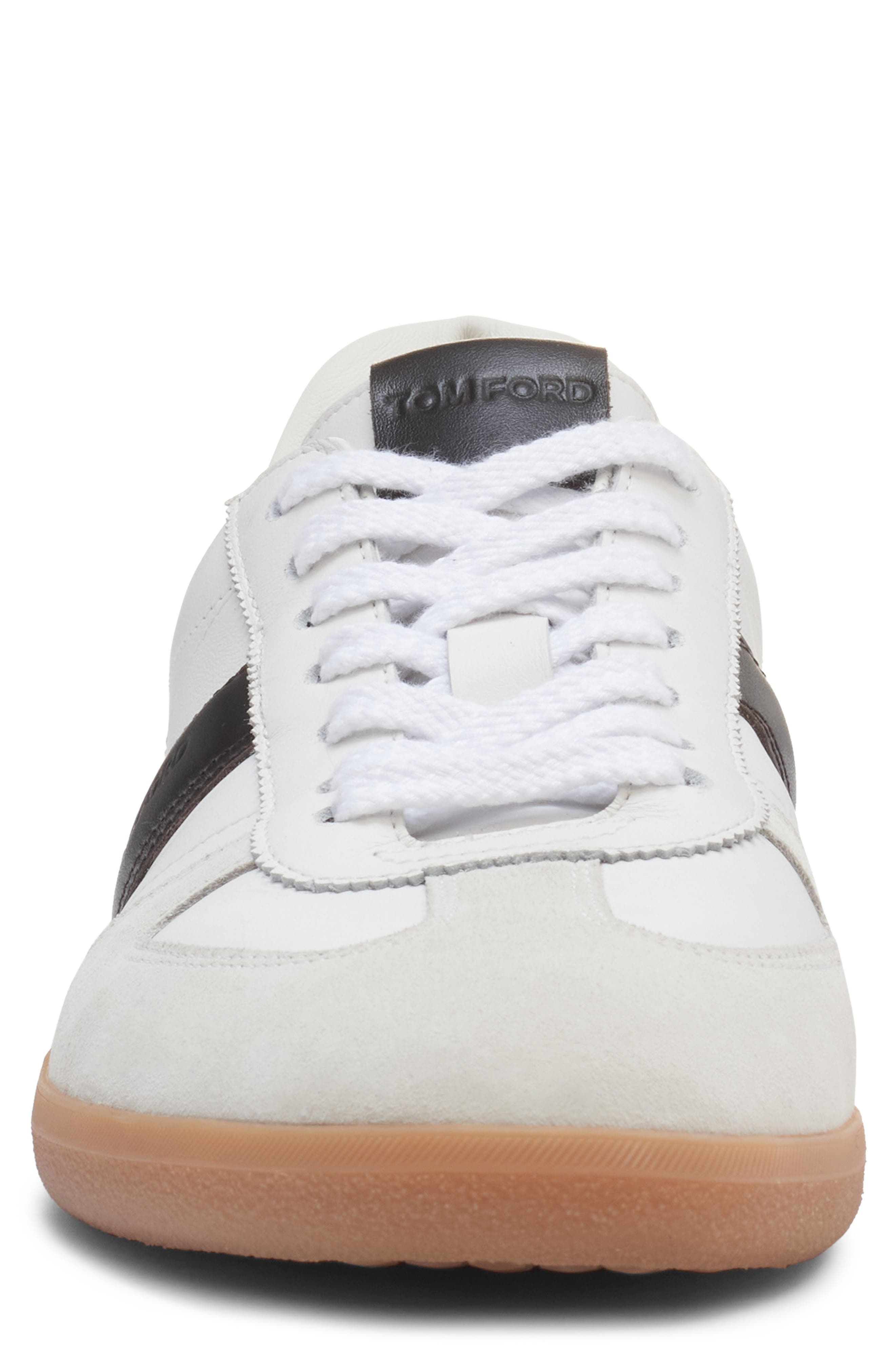 TOM FORD Archer Sneaker in 5W028 Optical White/Amber at Nordstrom - 4