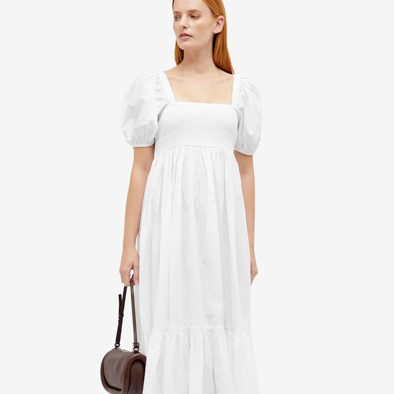 GANNI GANNI Smock Maxi Dress outlook