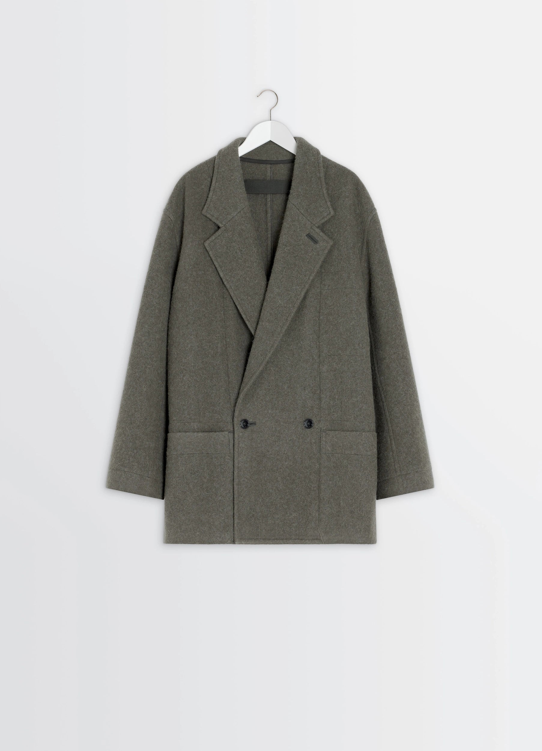 ジャケット・アウター LEMAIRE LIGHT FELTED WOOL LONG OVERSHIRT ジャケット・アウター LEMAIRE LIGHT FELTED WOOL LONG