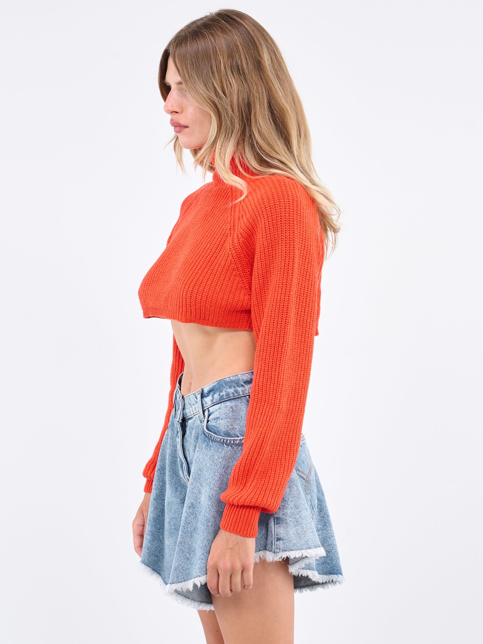 Knit Crop Sweater - 2