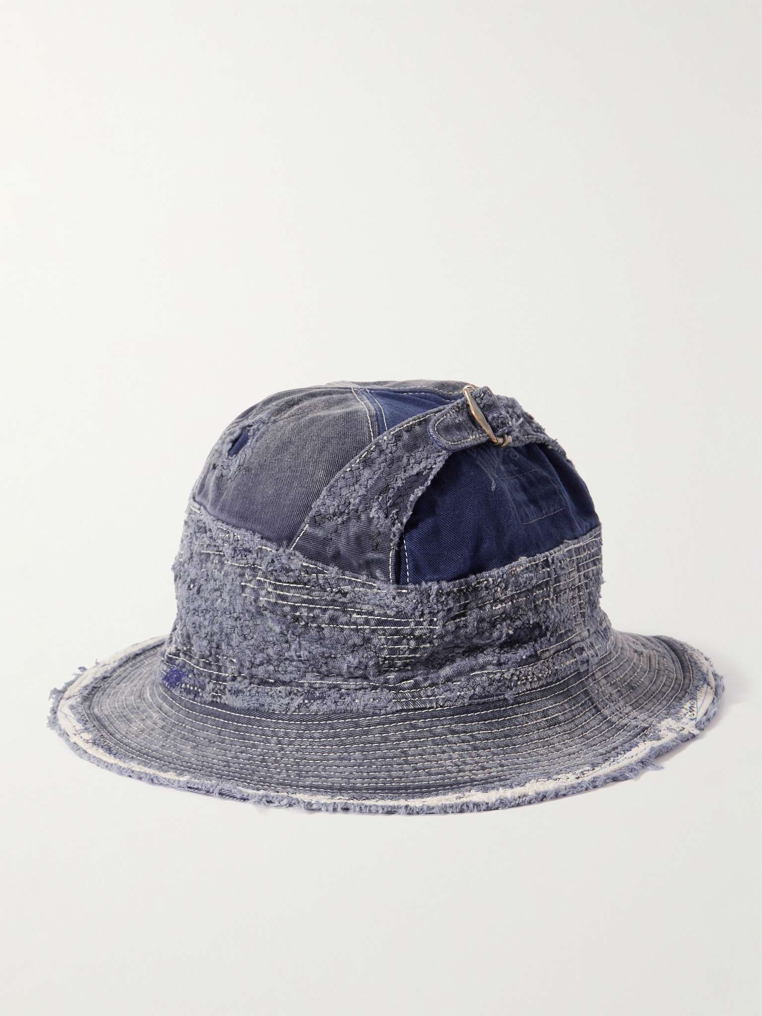 The Old Man and the Sea Distressed Buckled Cotton-Twill Bucket Hat