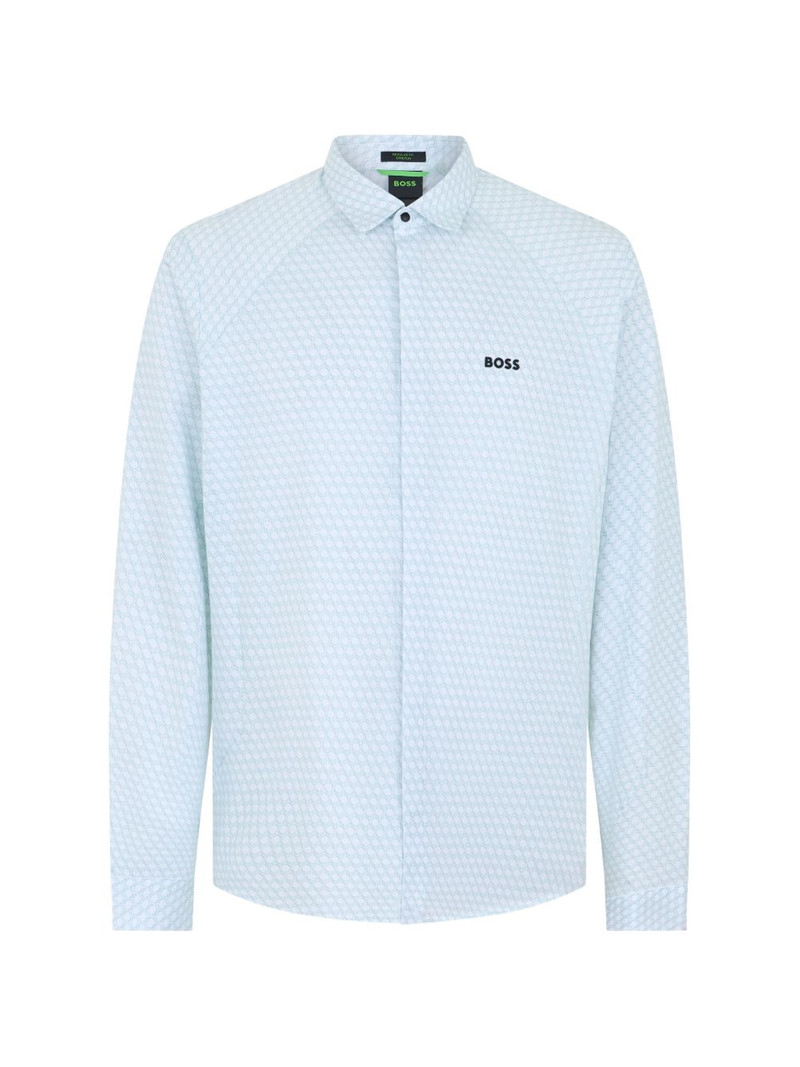 geometric-print shirt 1