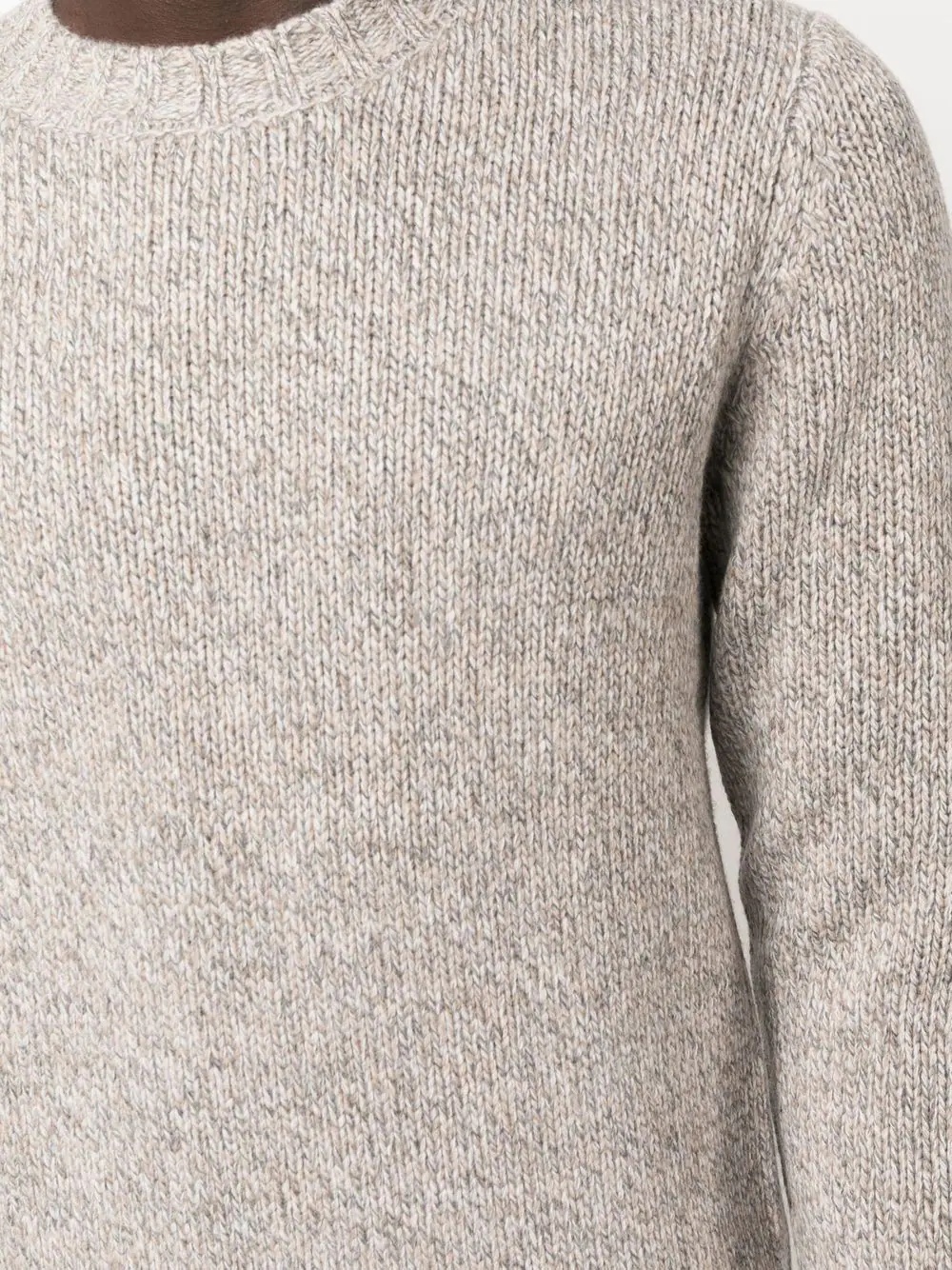 wool round-neck jumper - 5