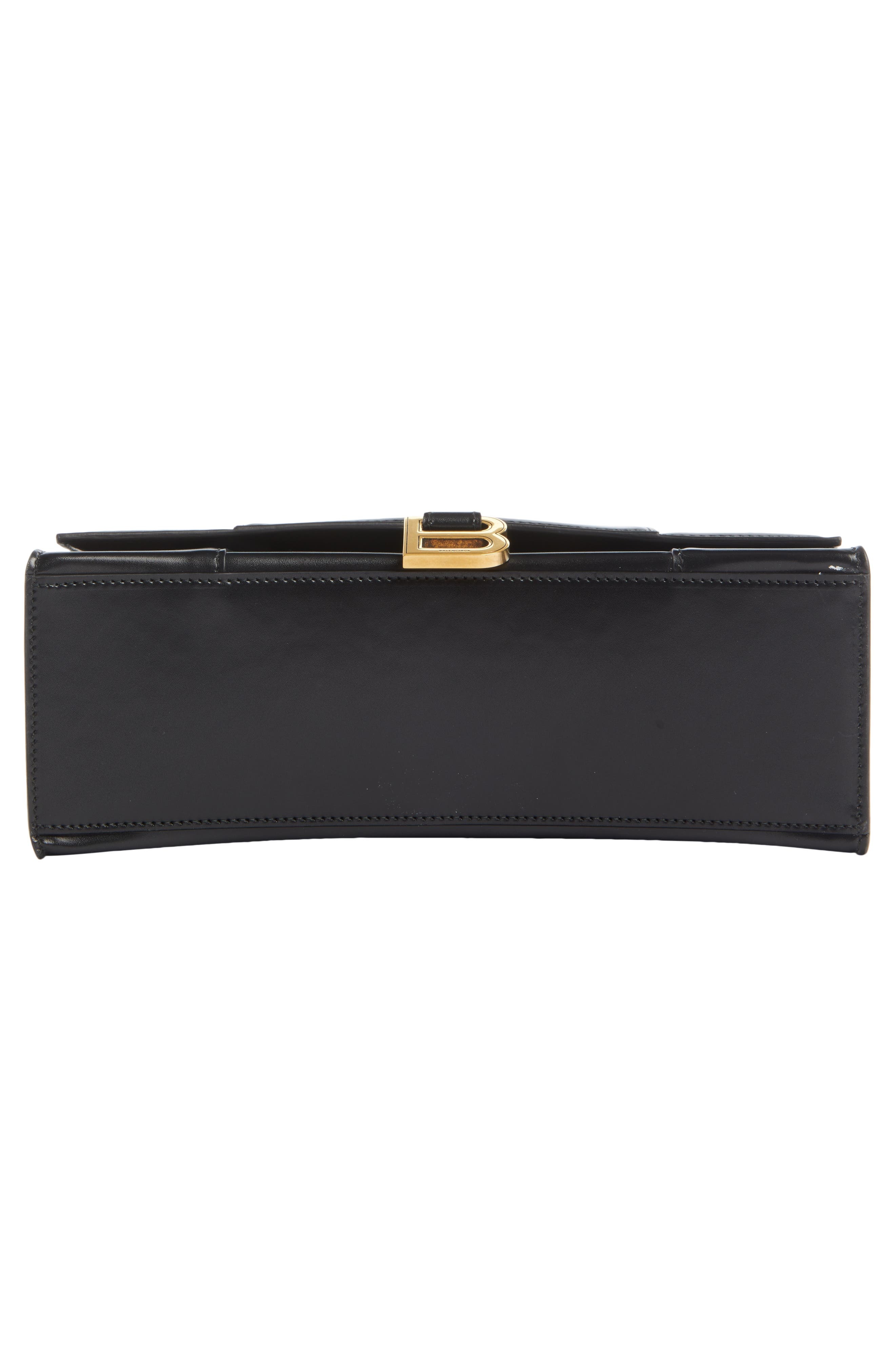 Hourglass Leather Top Handle Bag - 6