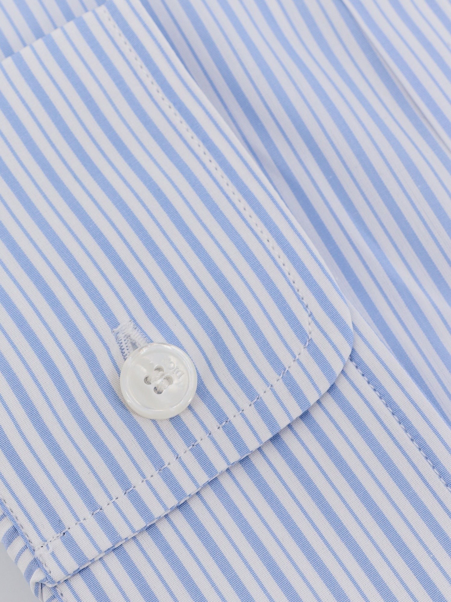 Cotton shirt with striped motif - 3