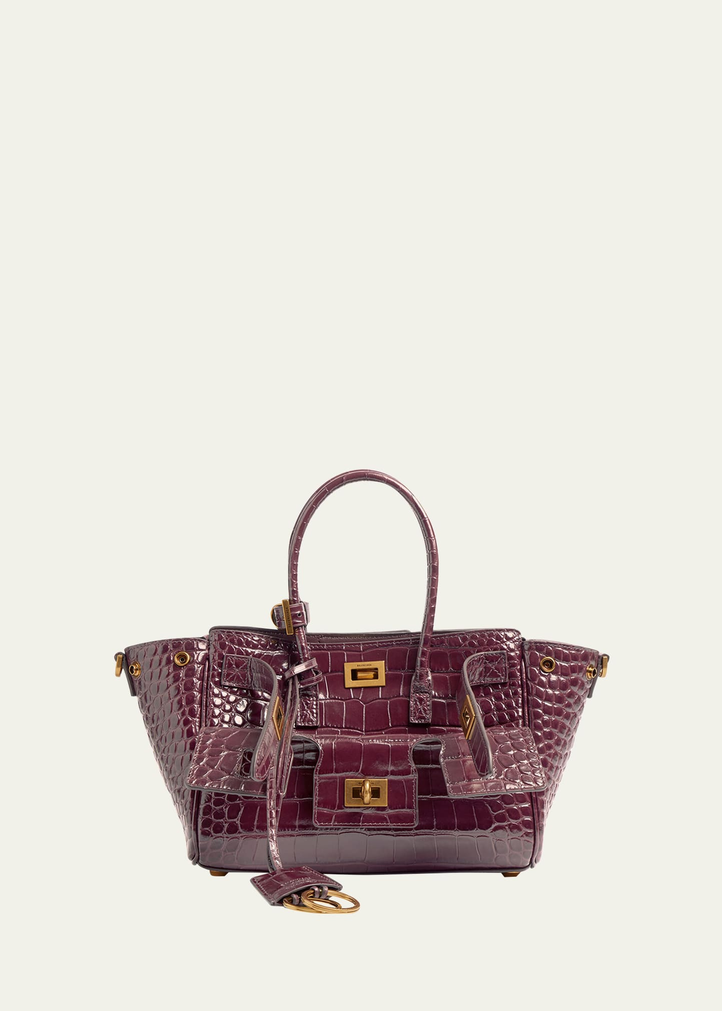 Bel Air Mini Croc-Embossed Leather Crossbody Bag - 1