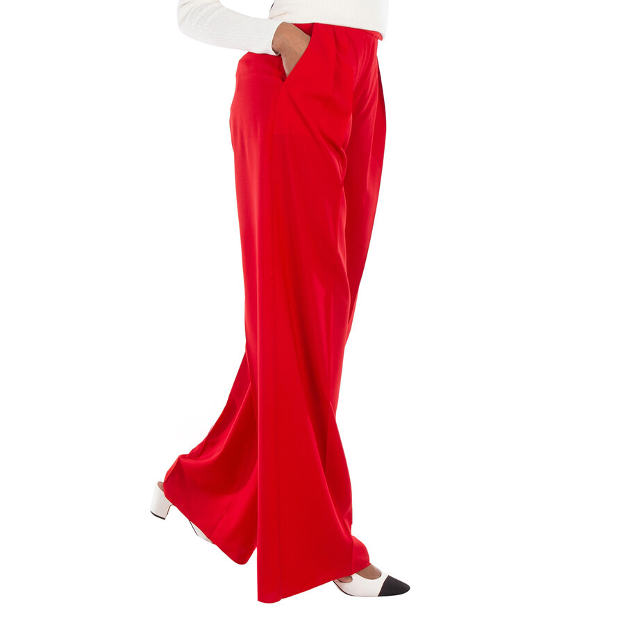 Max Mara Red Rimini Wool Trousers - 2