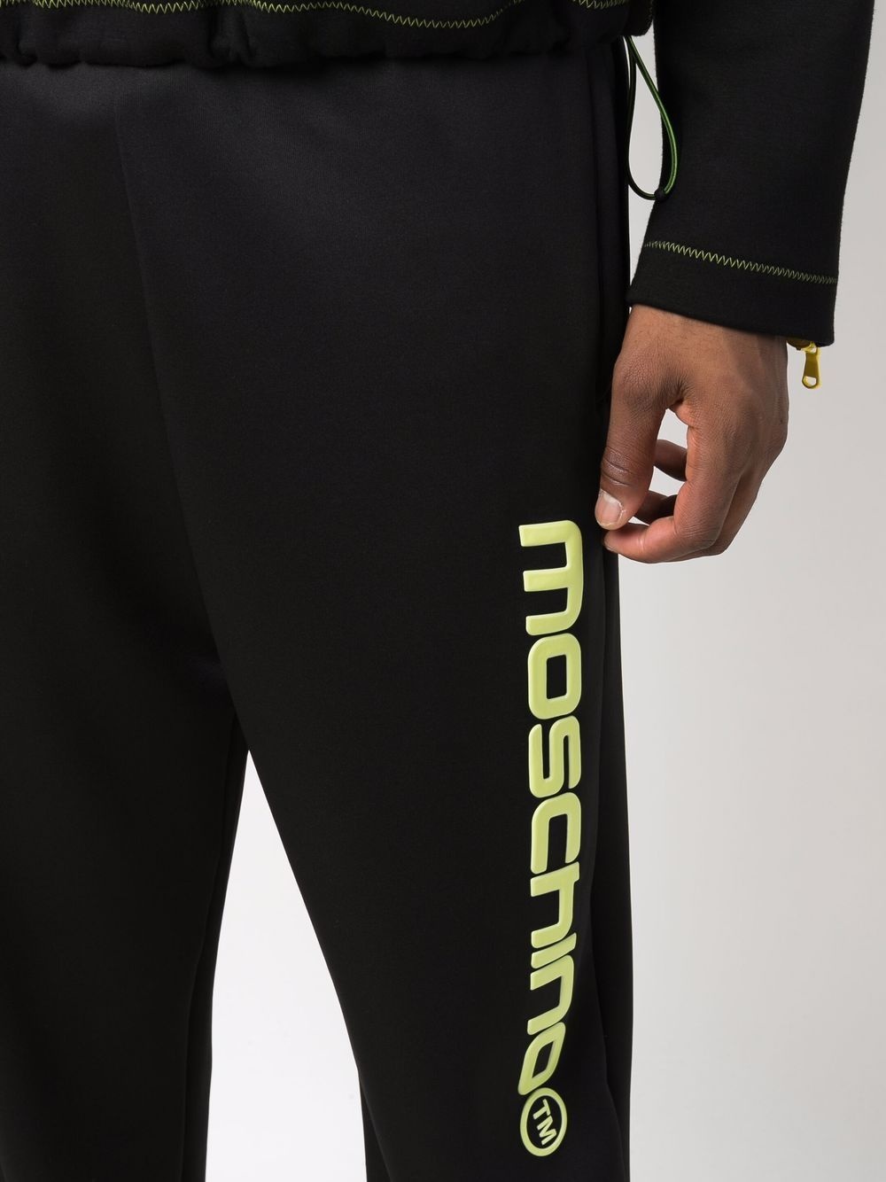 elasticated track pants - 5