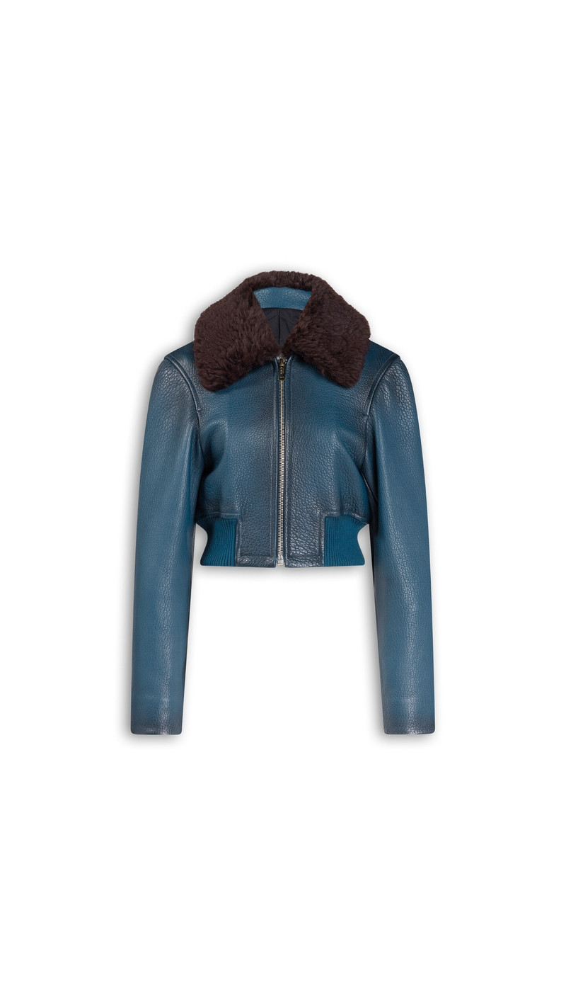 LEATHER AVIATOR BOMBER 1