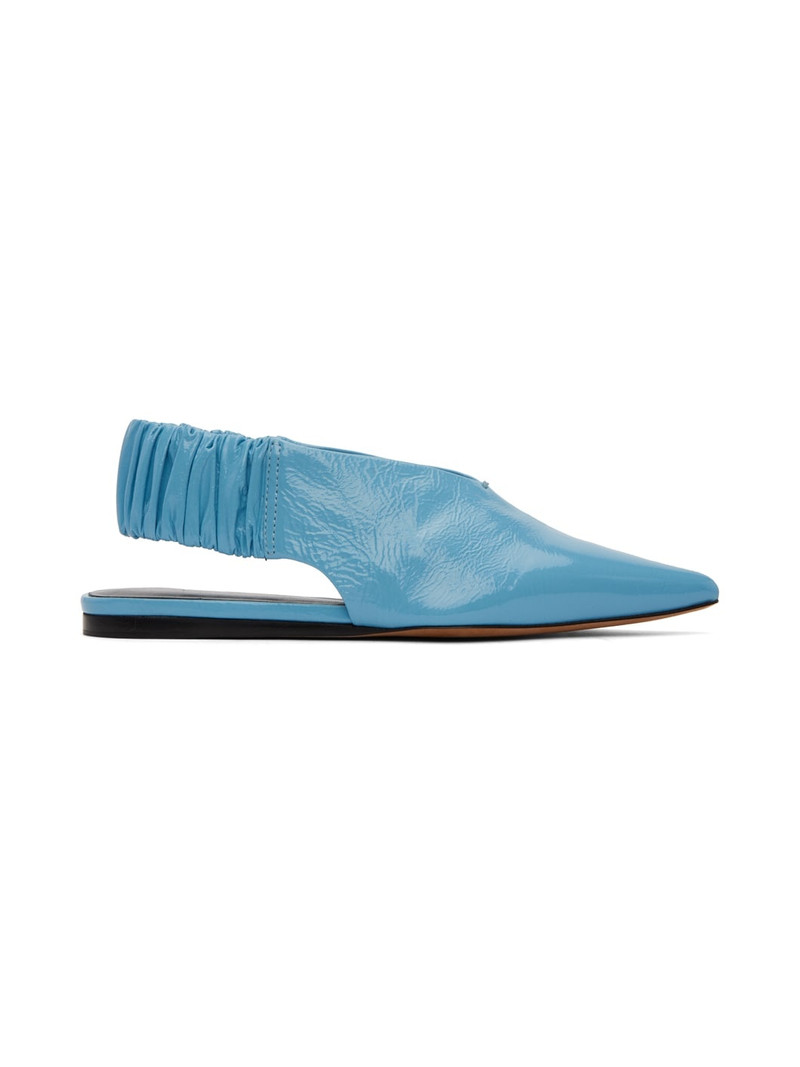 Blue Spike Slingback Ballerina Flats 1