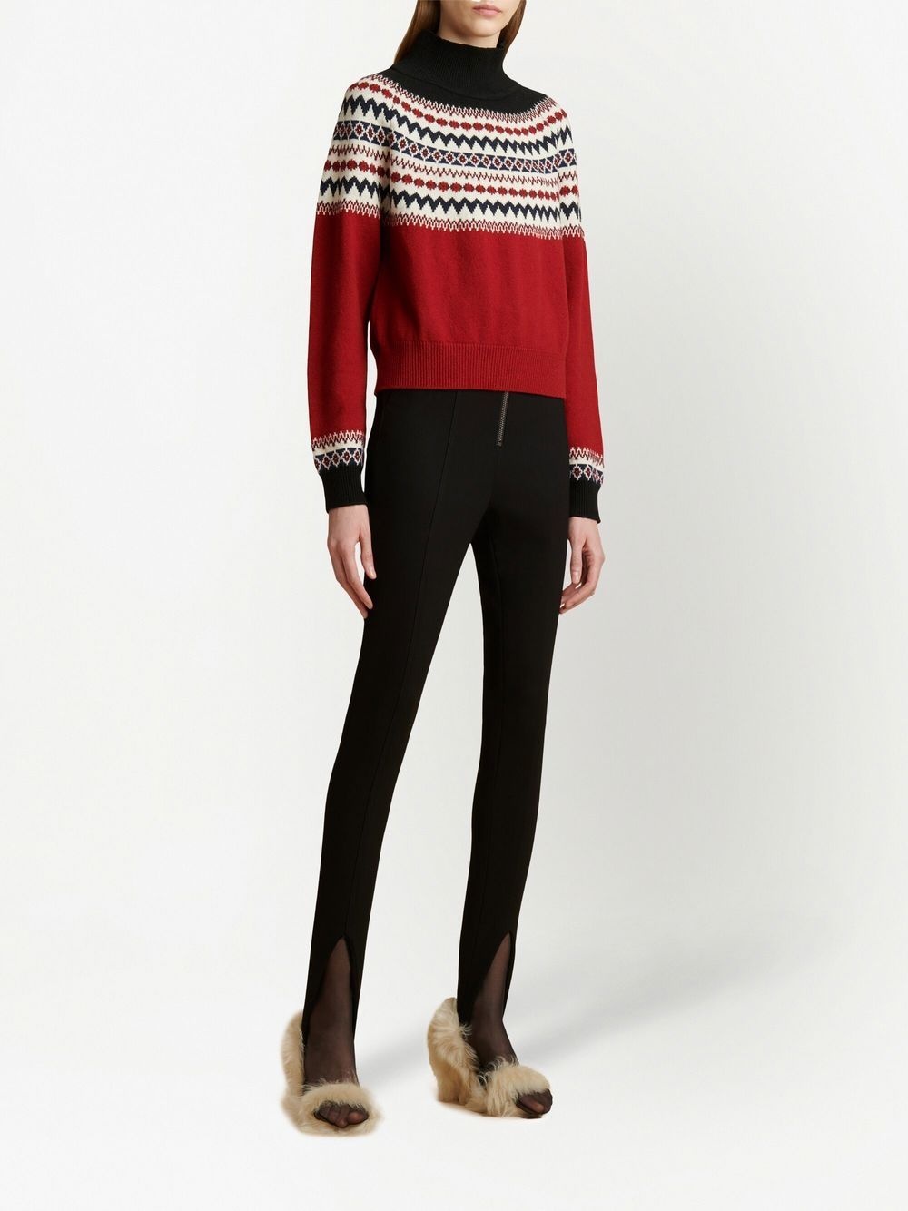 fair-isle cashmere sweater - 2