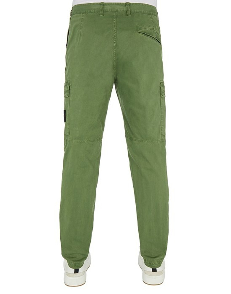 Stone Island 30404 STRETCH BROKEN TWIL_ GARMENT DYED 'OLD' TREATMENT OLIVE GREEN outlook