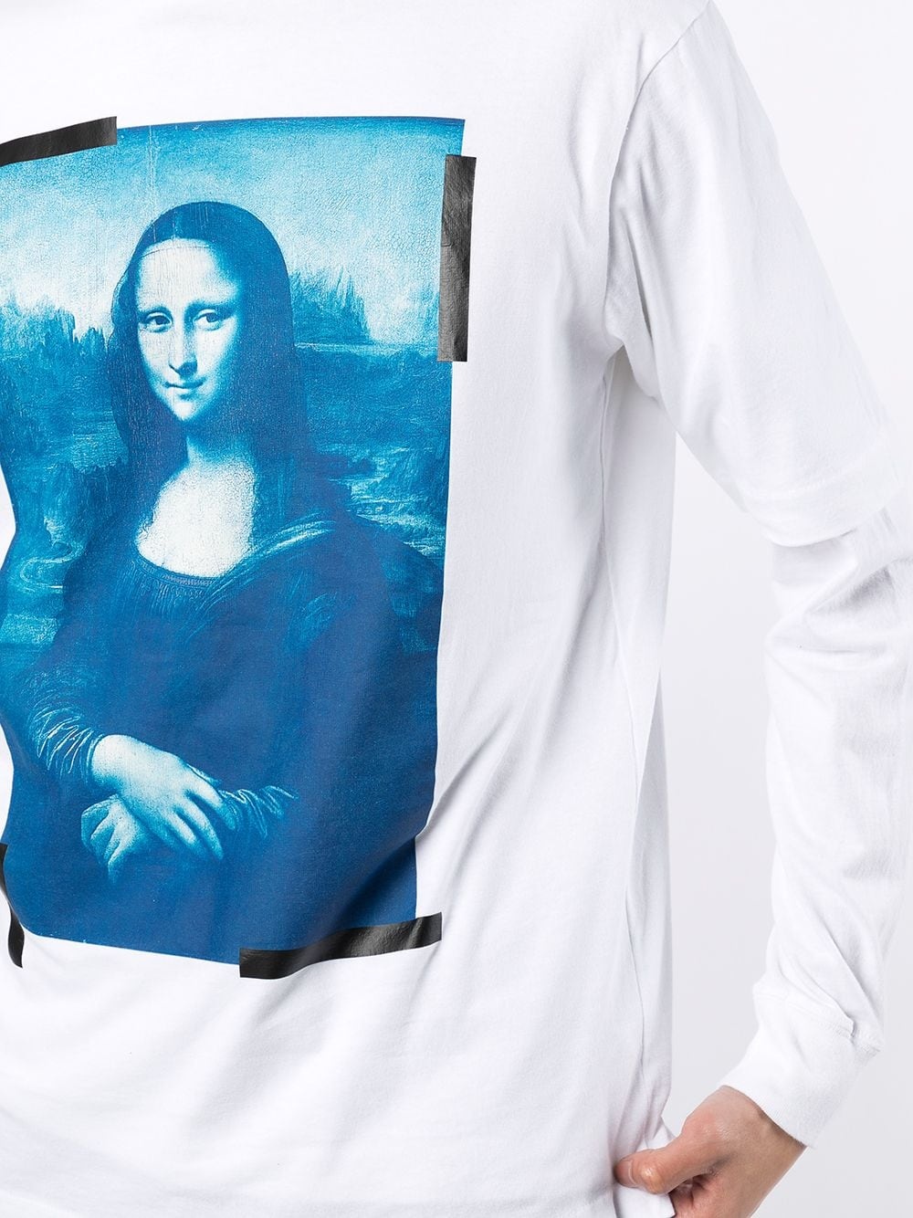 Monalisa-print long-sleeve cotton T-shirt - 5