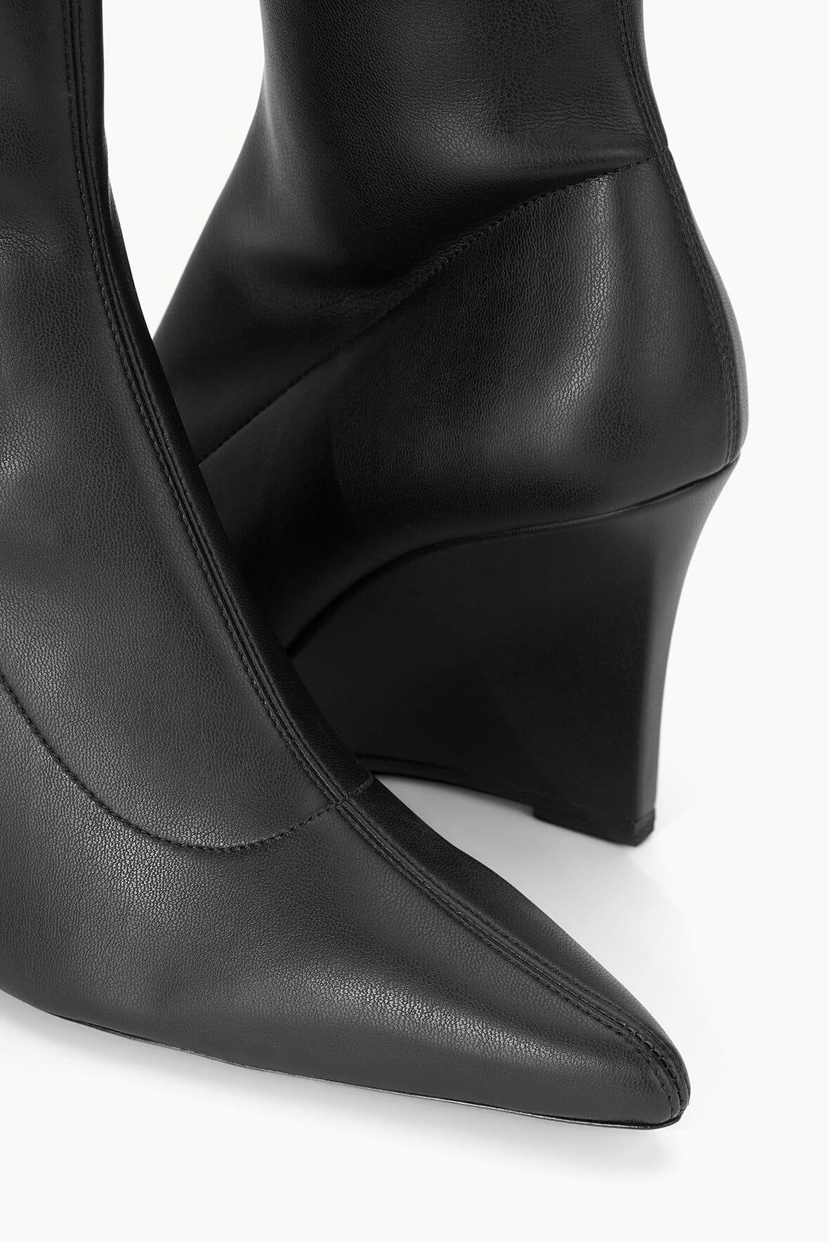 STAUD VESPER ANKLE WEDGE BOOT BLACK - 6
