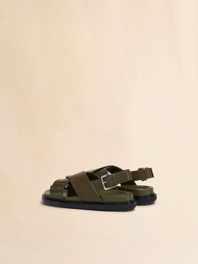 Marni DEEP GREEN LEATHER FUSSBETT outlook