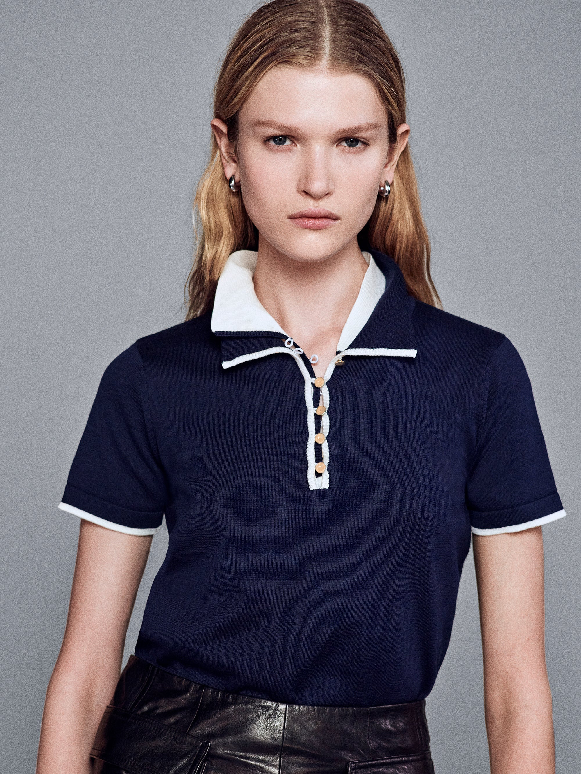 The Sport Polo in Navy Multi - 2