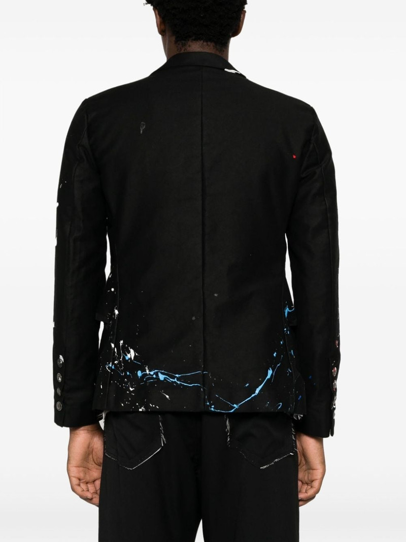 Moleskin paint-splatter blazer 4