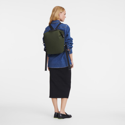 Longchamp Le Pliage Energy L Backpack Khaki - Recycled canvas outlook