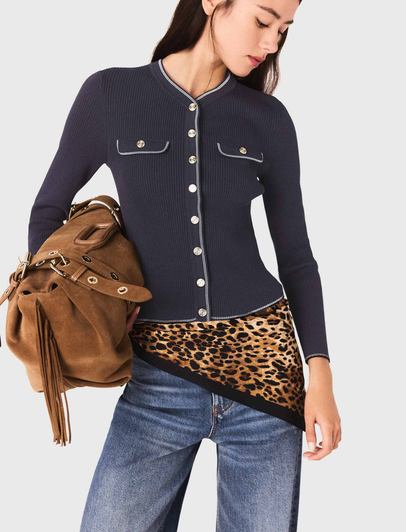 Ribbed knit cardigan 6