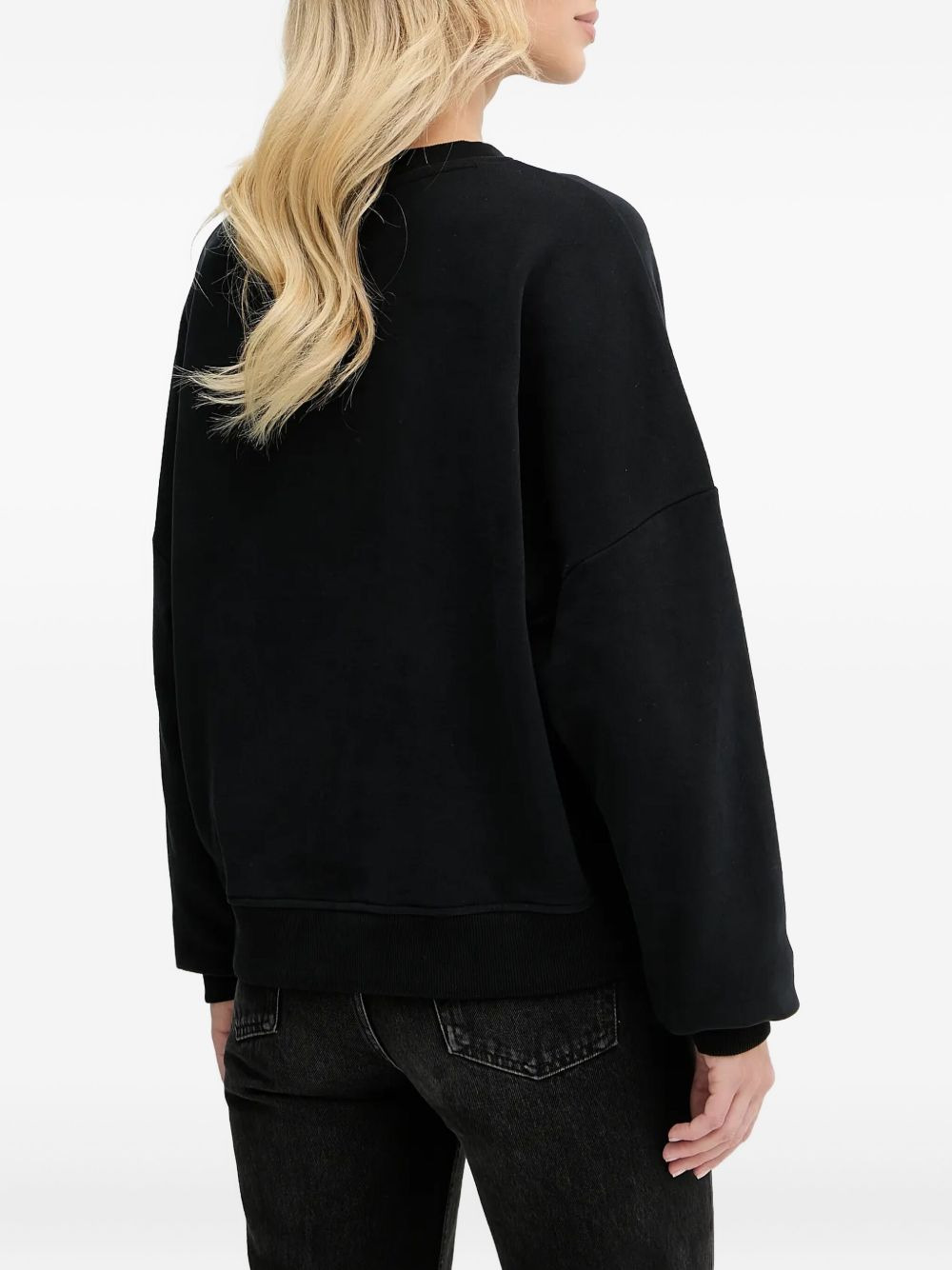 embroidered-logo sweatshirt - 2