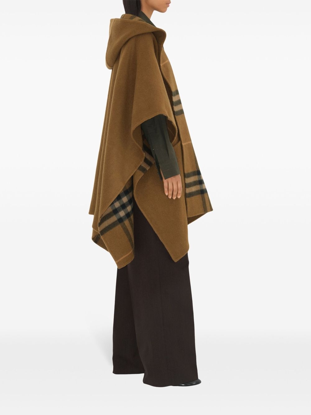 Vintage Check reversible cape - 2