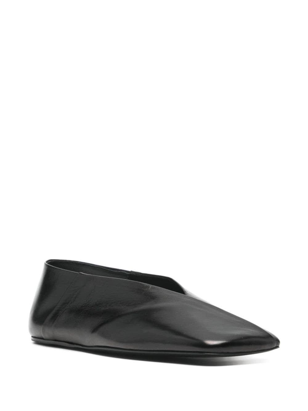 Leather ballet flats - 4