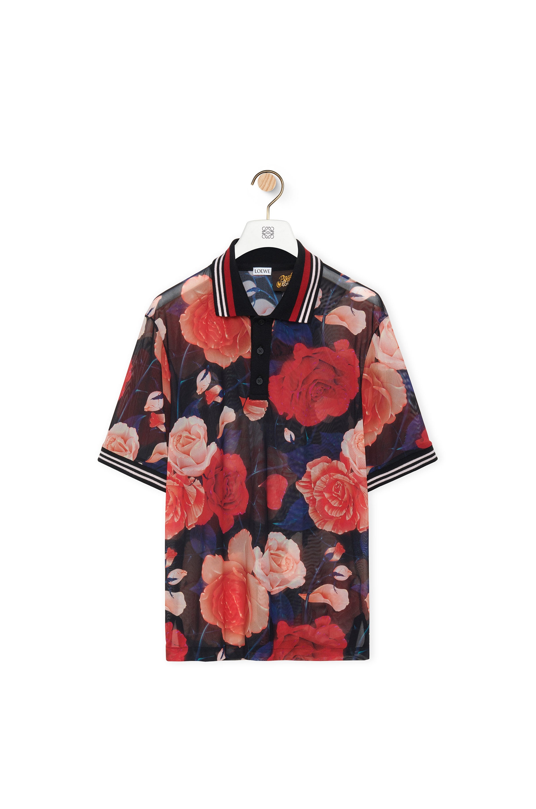 Roses polo in technical mesh - 1