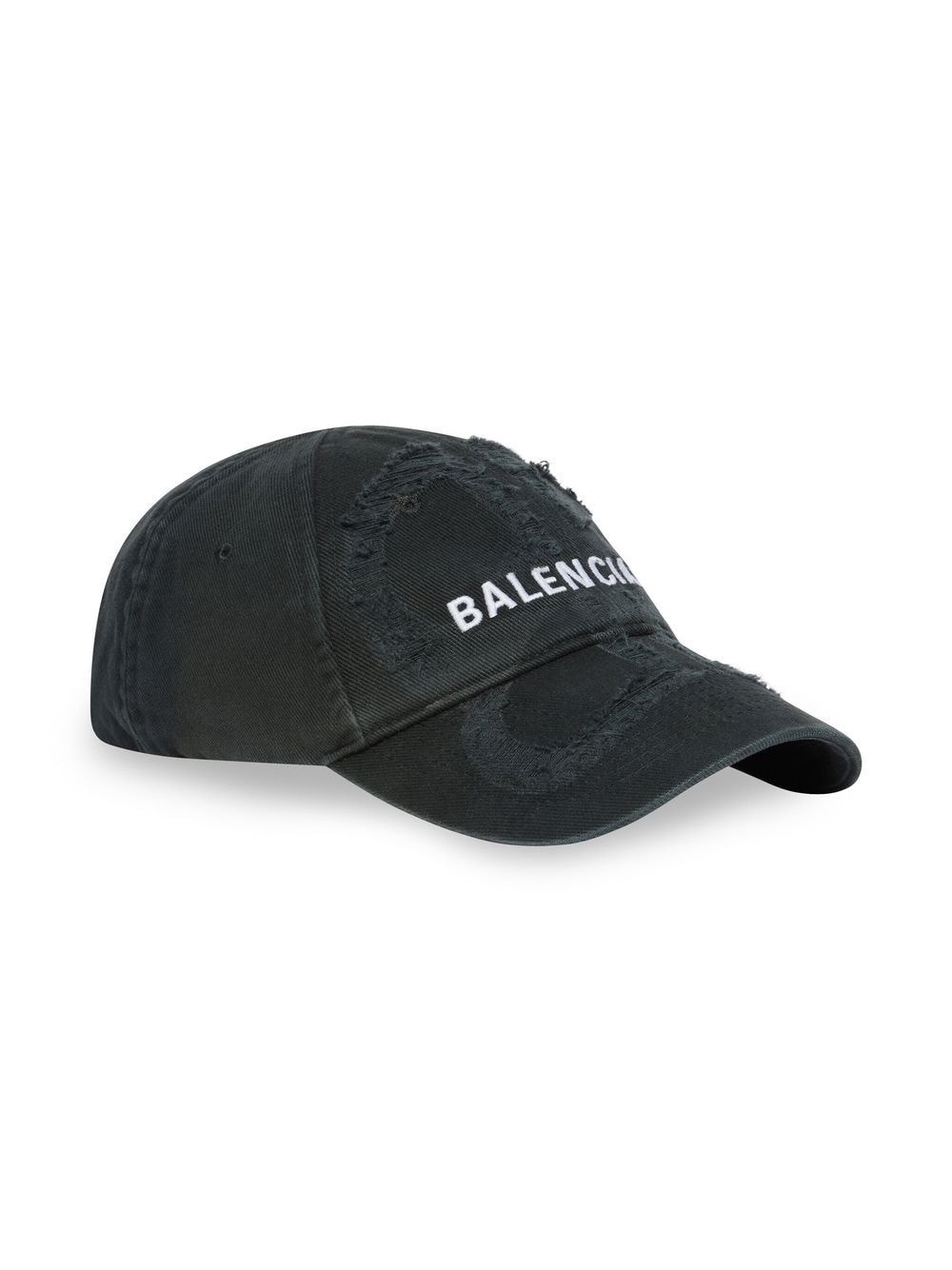 embroidered-logo distressed cap - 4