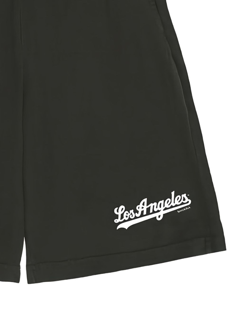 Sporty & Rich Los Angeles-print shorts outlook