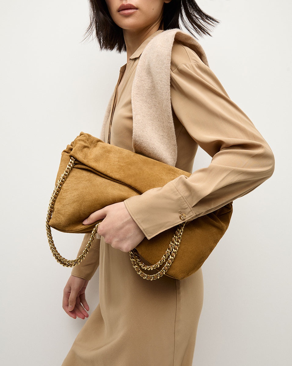 SUEDE VERONICA BEARD SLOUCH SHOULDER BAG - 7