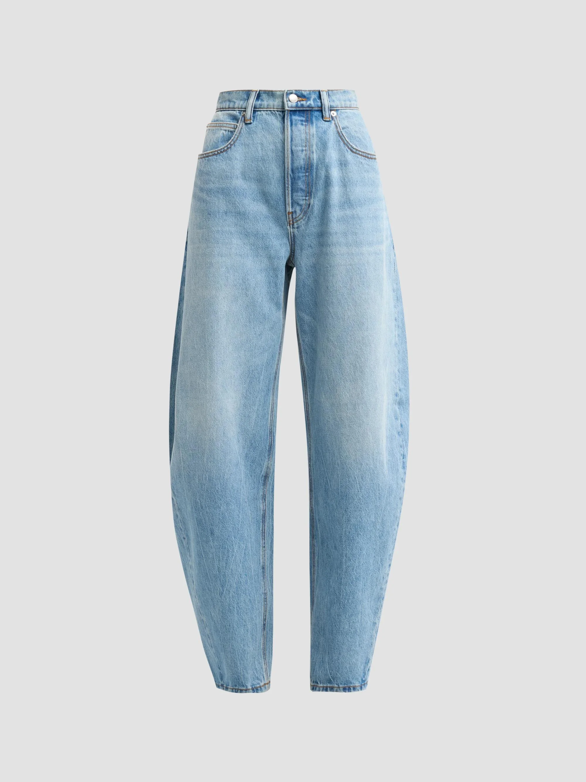 Women's Crystal Hotfix Pocket Blowup Jeans - Vintage Light Indigo - 1