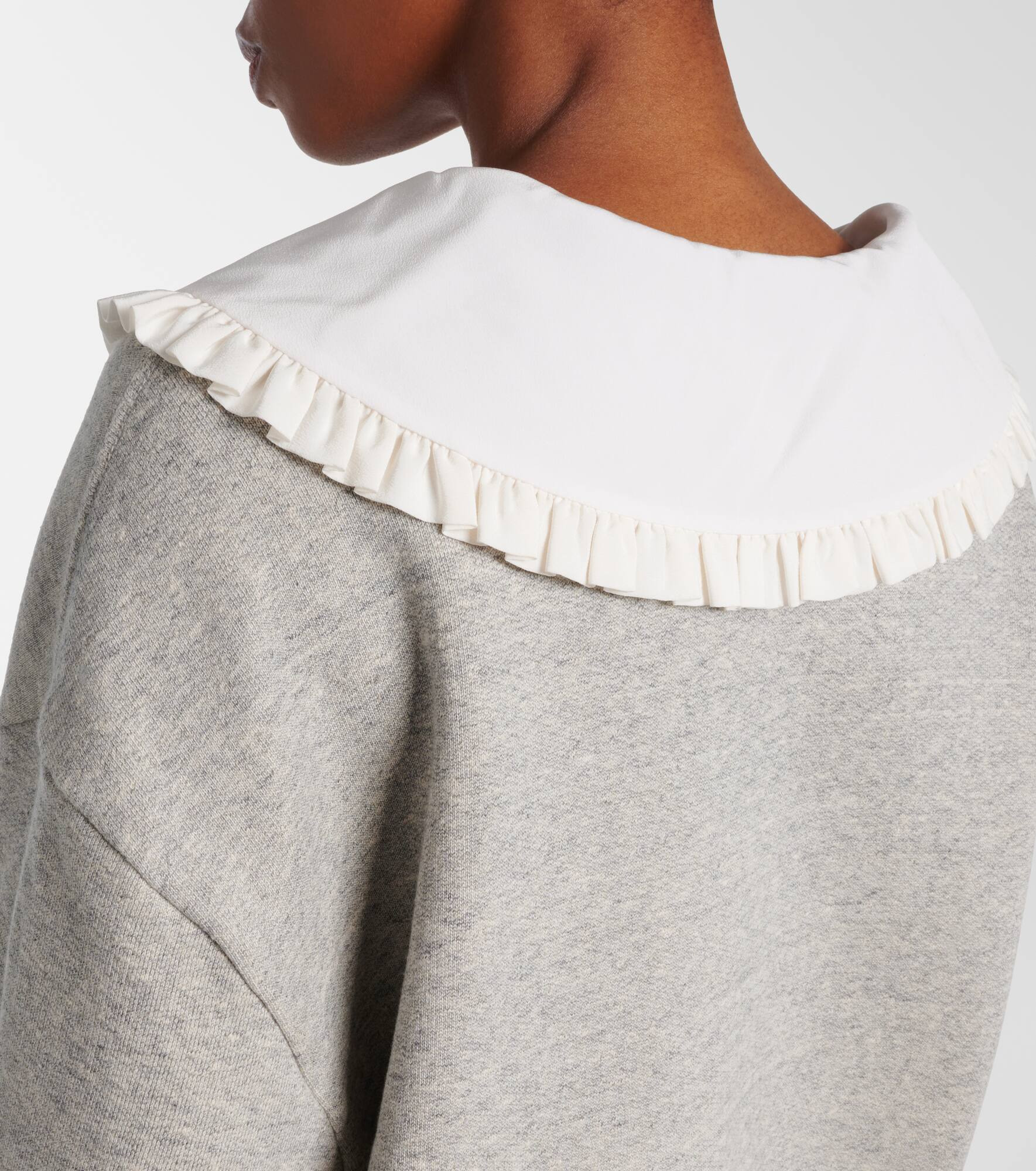 Cotton-blend French Terry sweatshirt - 6
