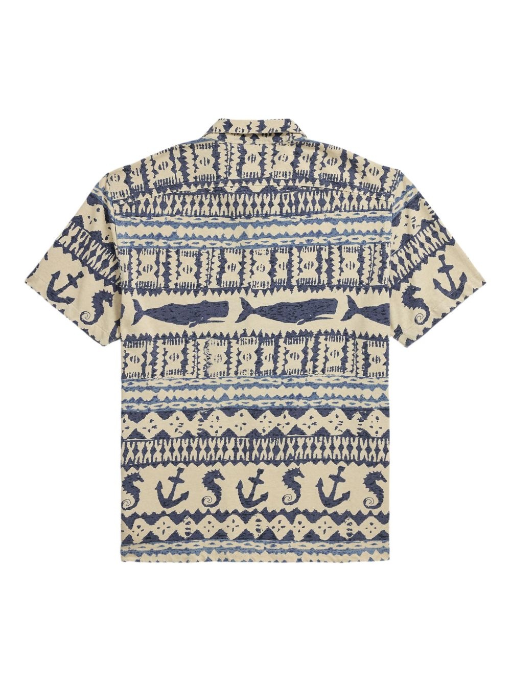 nautical-print short-sleeve shirt - 2
