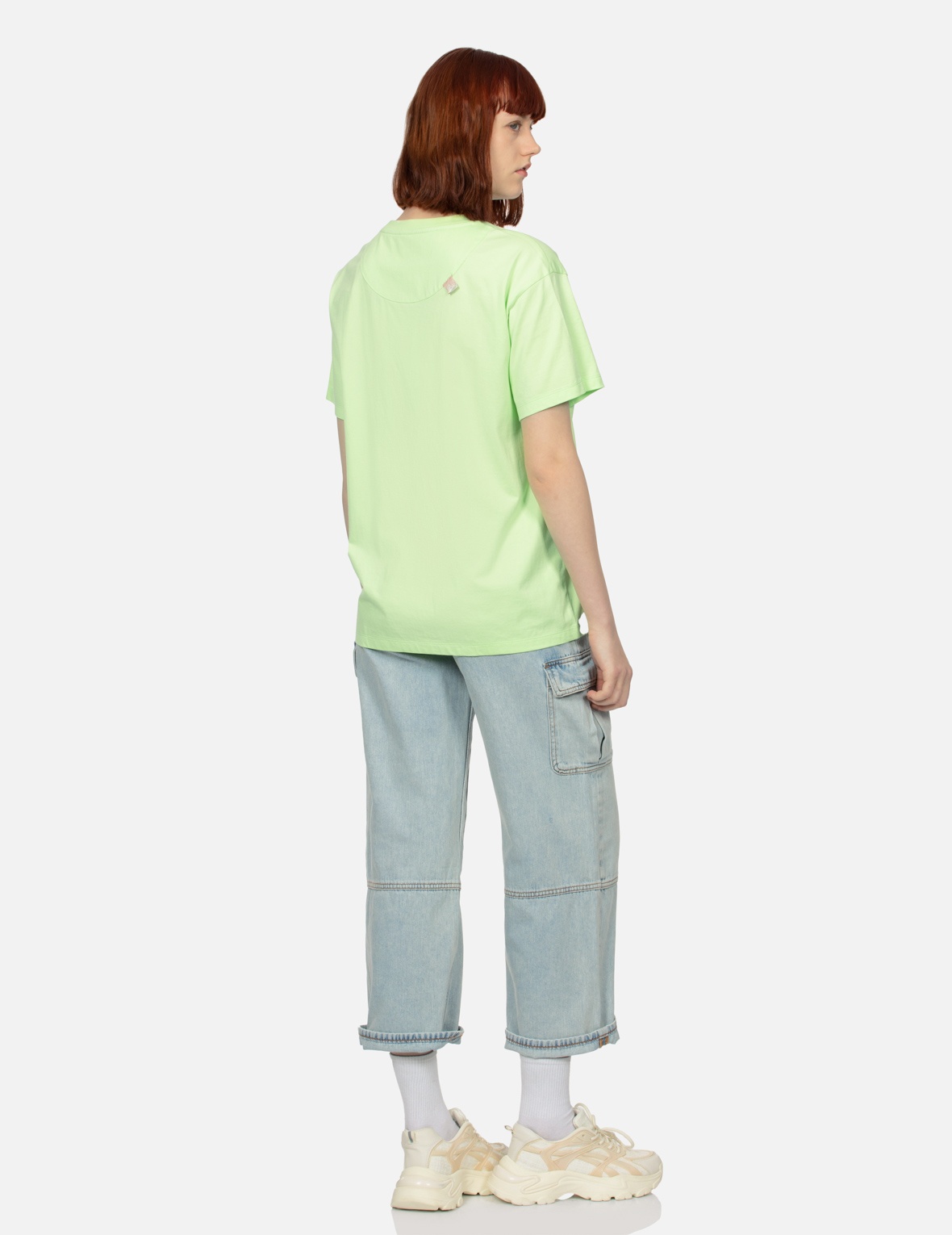 MULTI-POCKET DISTRESSED AND SEAGULL APPLIQUÉ FASHION FIT CARGO JEANS - 3
