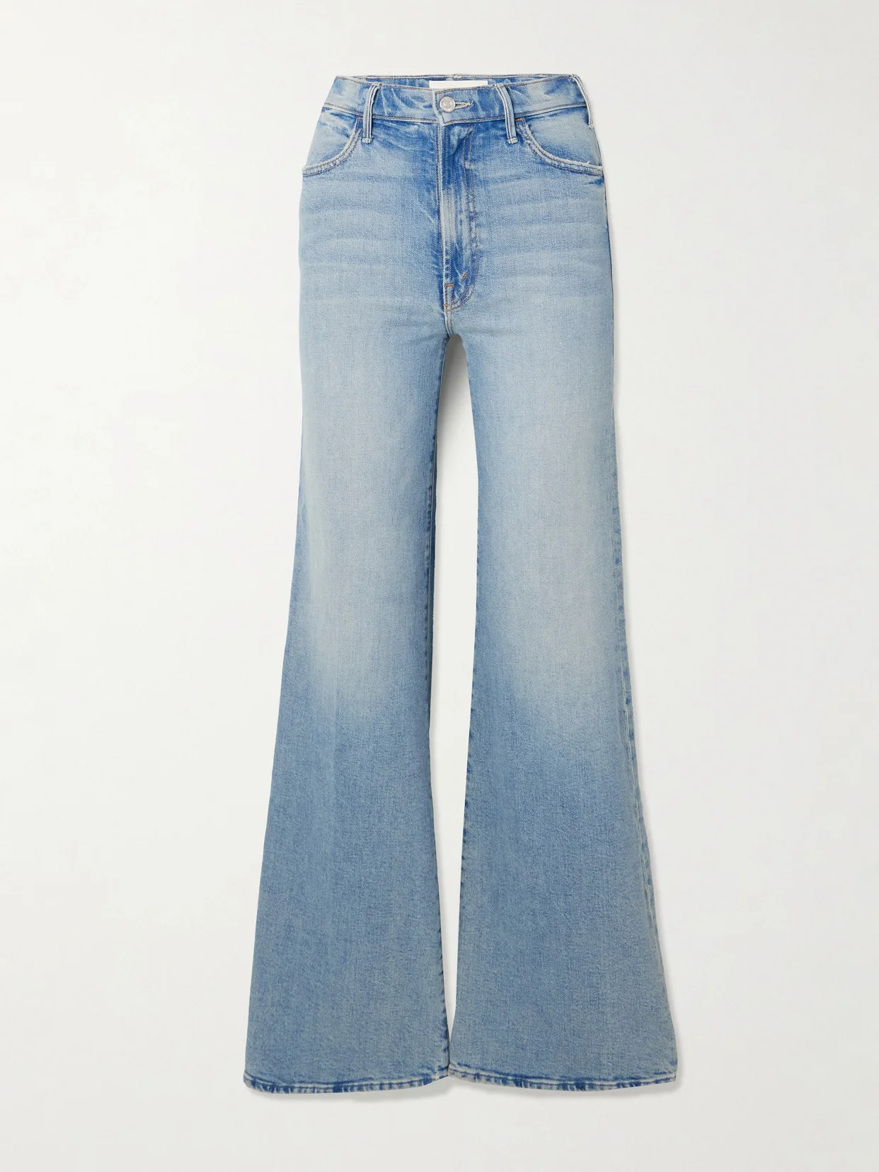 The Hustler Roller Sneak High-rise Wide-leg Jeans - 1