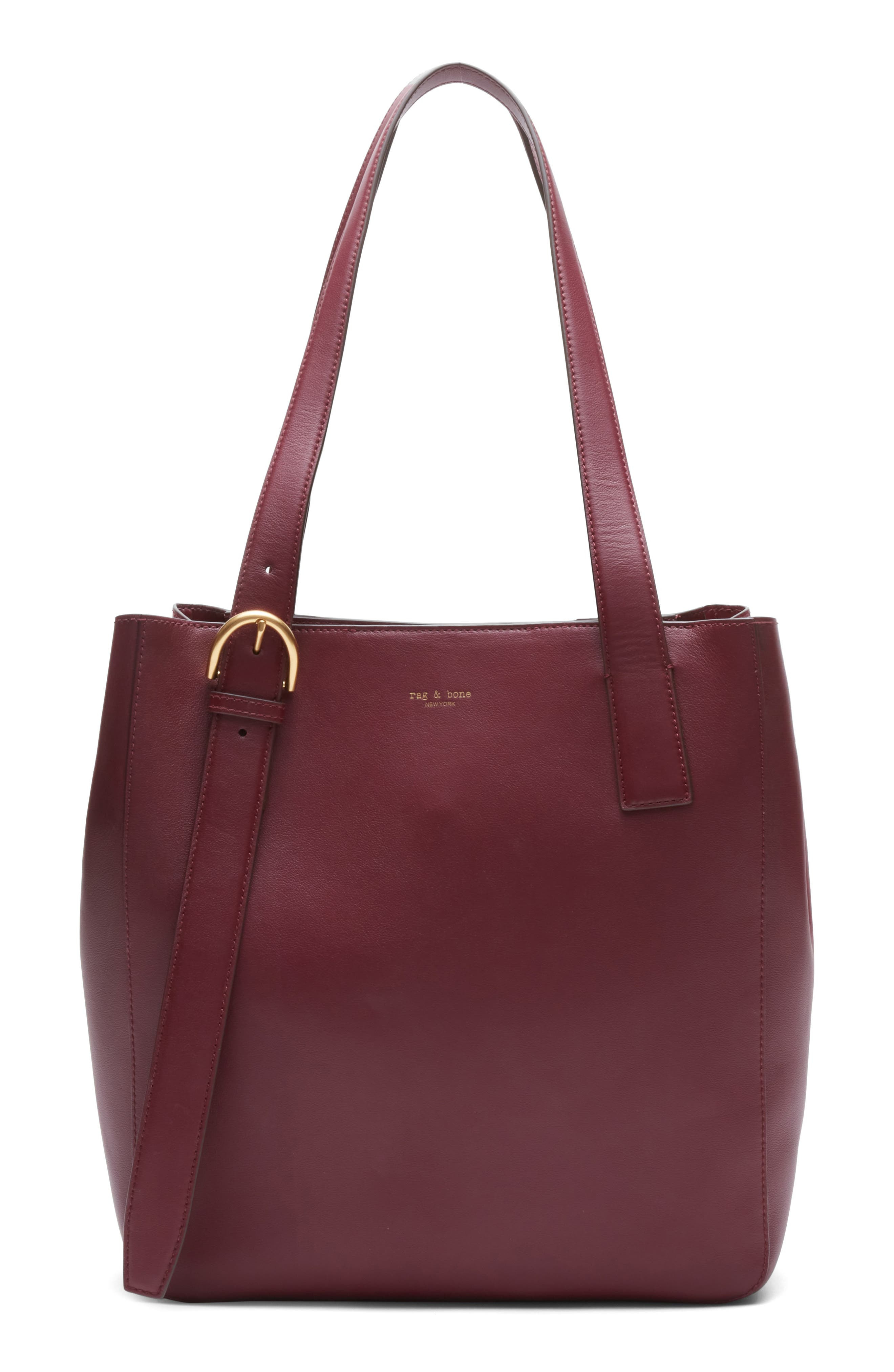 rag & bone Parker Leather Tote in Garnet at Nordstrom - 6