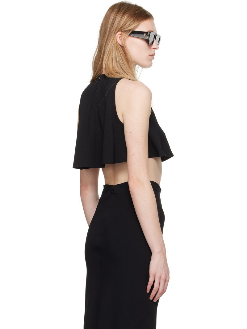 Black Cropped Tank Top 3