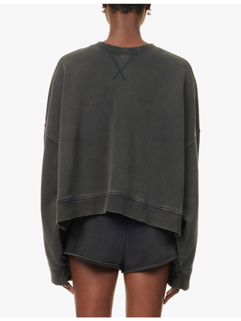 Box Round-Neck Cotton-Jersey Sweatshirt - 3
