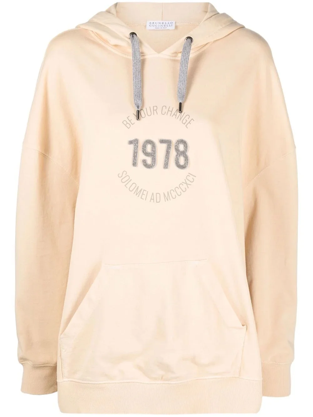 logo-print pullover hoodie - 1