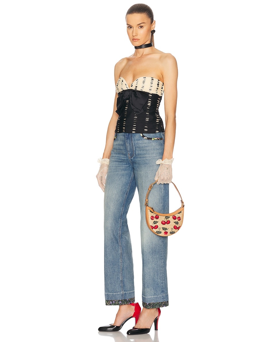 V Logo Signature Mini Hobo Bag - 2