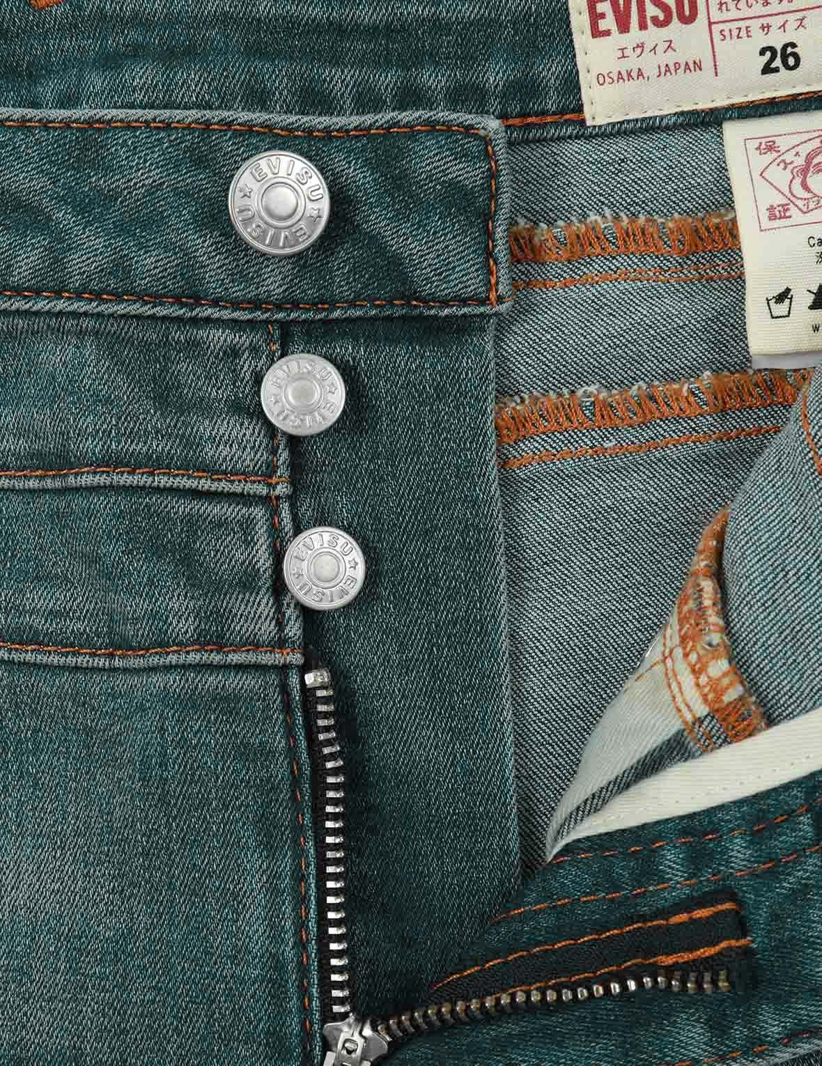 SEAGULL AND KAMON EMBOSSED SKINNY JEANS - 11