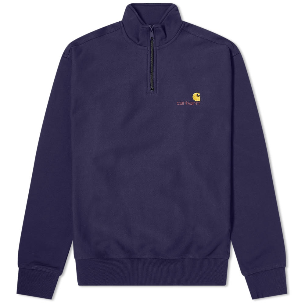 Carhartt WIP Half Zip American Script Sweat - 1