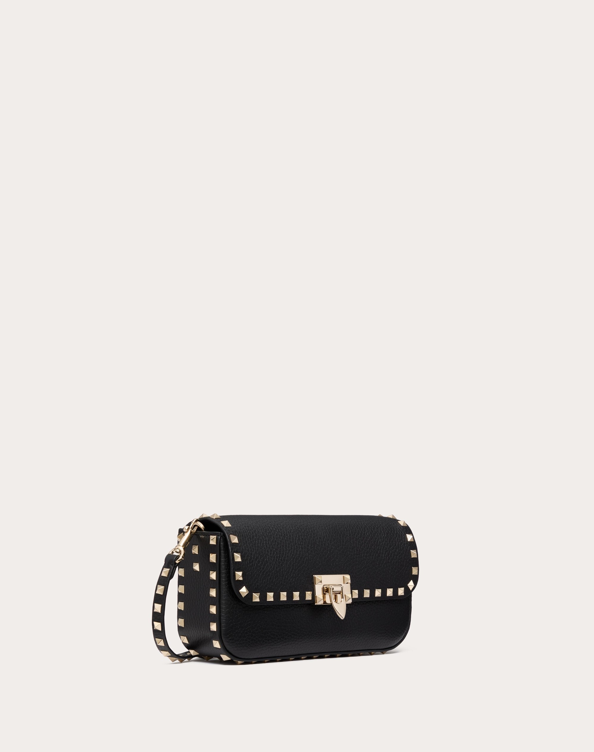 VALENTINO GARAVANI ROCKSTUD GRAINY CALFSKIN SHOULDER BAG - 3