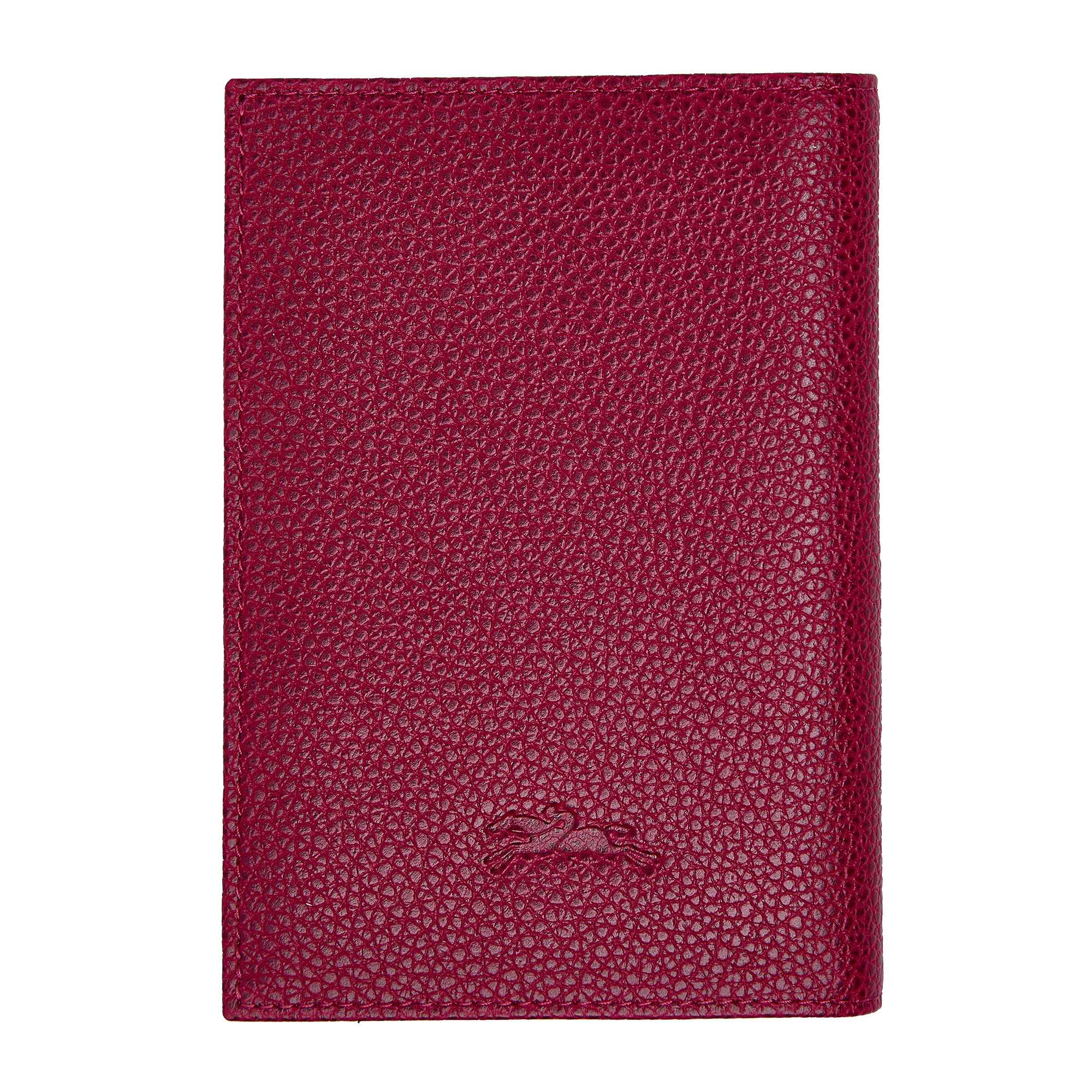 Le Foulonné Passport cover Beetroot - Leather - 1