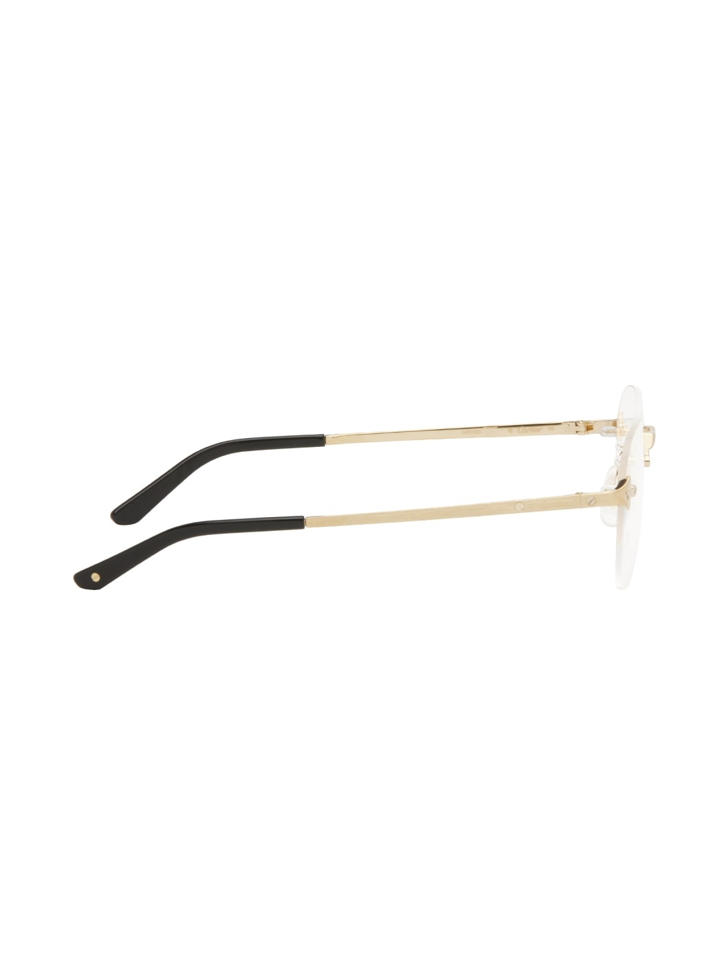 Gold Square Glasses - 2